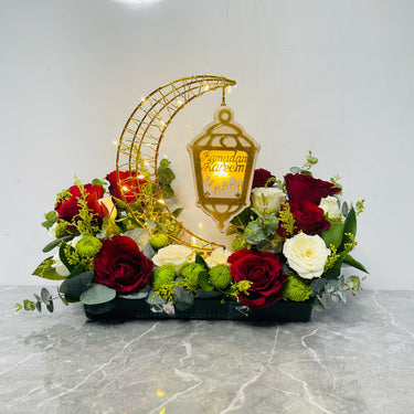 Crescent Moon Flower Arrangement Dubai